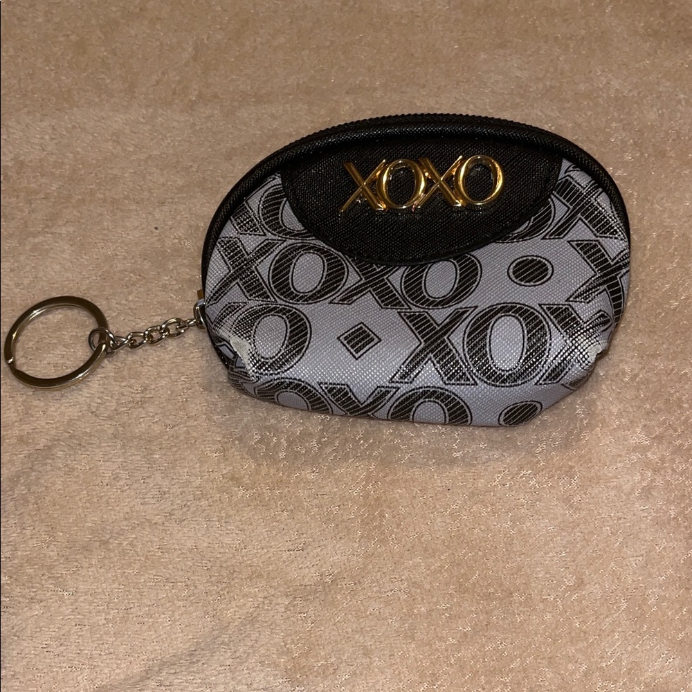 XOXO Black and Gray Mini Pouch